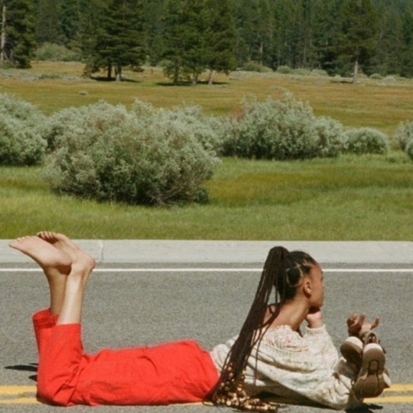 Urban Outfitters Kinley High Waist Cargo Utility Pants Orange Size 2 - Picture 4 of 12